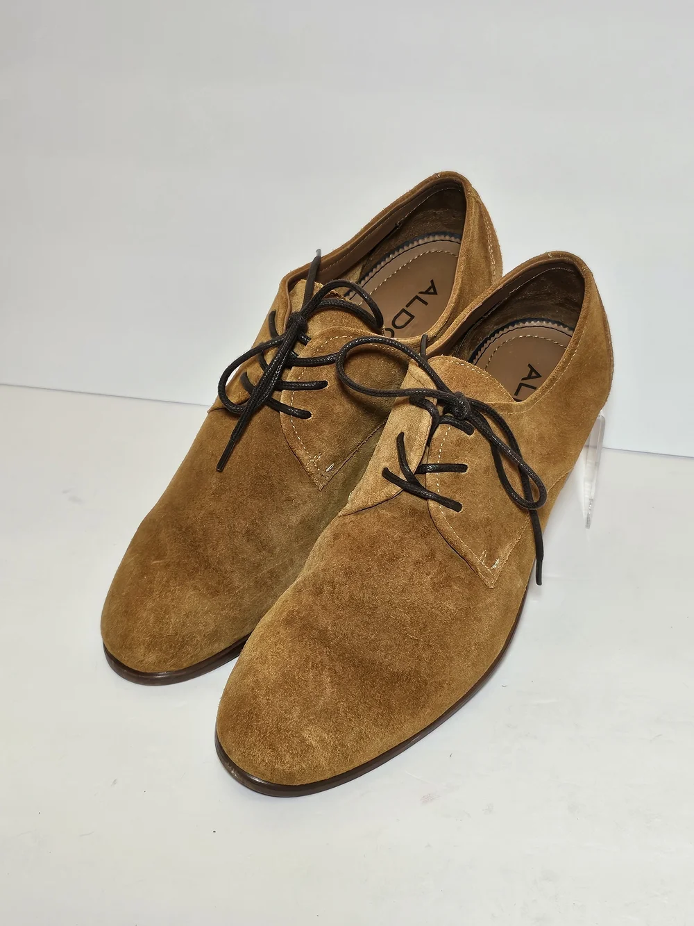 Aldo Mens Size 10 Oxford Suede Classic Lace Up Preppy Business Casual Loafers